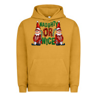 Pigment Peanut Butter Naughty or nice christmas elfs Urban Hoodie - FaDigitalArtStudio