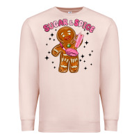 Pale Pink sugar and spice Premium Sweatshirt - MaliasSmallBusiness