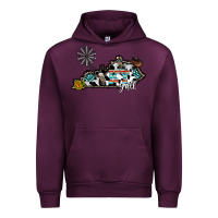 Mauve Wine ky yall western Urban Hoodie - CowhideDigitalArt