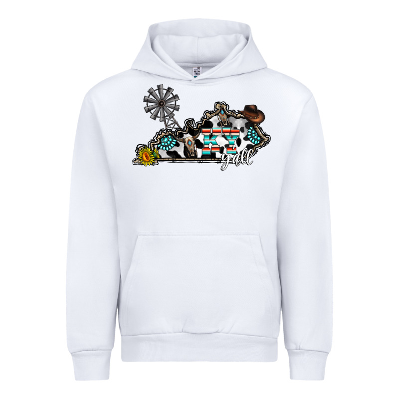 Ky Yall Western Urban Hoodie by CowhideDigitalArt | Teevron