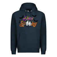 Navy stay spooky Premium Hoodie - RacoonDesign