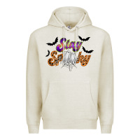 Oatmeal Heather stay spooky Premium Hoodie - RacoonDesign