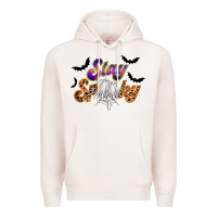 Pale Pink stay spooky Premium Hoodie - RacoonDesign