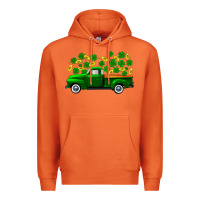 Carrot st patricks shamrock gold truck Premium Hoodie - FaDigitalArtStudio