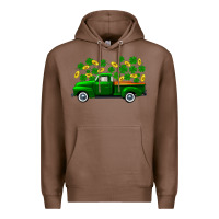 Chestnut st patricks shamrock gold truck Premium Hoodie - FaDigitalArtStudio
