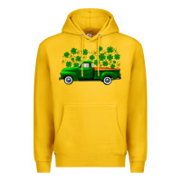 Lemon st patricks shamrock gold truck Premium Hoodie - FaDigitalArtStudio