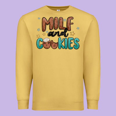 Premium Sweatshirt milf and cookies
