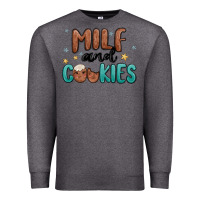 Charcoal Heather milf and cookies Premium Sweatshirt - MaliasSmallBusiness