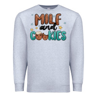 Heather Grey milf and cookies Premium Sweatshirt - MaliasSmallBusiness