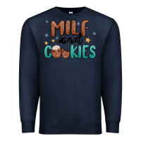 Navy milf and cookies Premium Sweatshirt - MaliasSmallBusiness