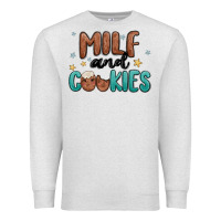 Oatmeal Heather milf and cookies Premium Sweatshirt - MaliasSmallBusiness