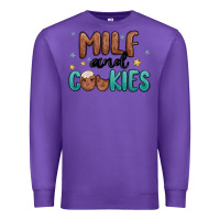 Purple milf and cookies Premium Sweatshirt - MaliasSmallBusiness
