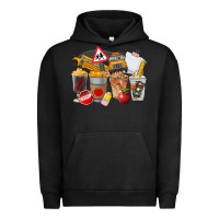 Pigment Black School Bus Coffee Cups Urban Hoodie - FaDigitalArtStudio