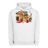 Pigment Lunar Rock School Bus Coffee Cups Urban Hoodie - FaDigitalArtStudio