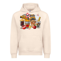 Sandshell School Bus Coffee Cups Urban Hoodie - FaDigitalArtStudio