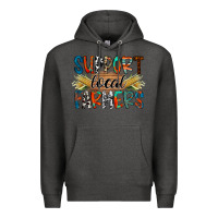 Charcoal Heather support local farmers Premium Hoodie - RacoonDesign