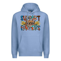 Colony Blue support local farmers Premium Hoodie - RacoonDesign