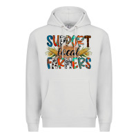 Dove Grey support local farmers Premium Hoodie - RacoonDesign