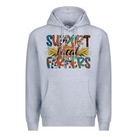 Heather Grey support local farmers Premium Hoodie - RacoonDesign