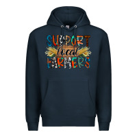 Navy support local farmers Premium Hoodie - RacoonDesign