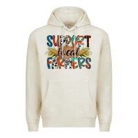 Oatmeal Heather support local farmers Premium Hoodie - RacoonDesign