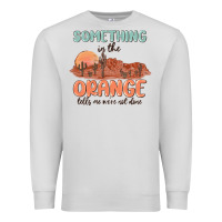 Dove Grey something in the orange Premium Sweatshirt - MaliasSmallBusiness