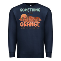 Navy something in the orange Premium Sweatshirt - MaliasSmallBusiness