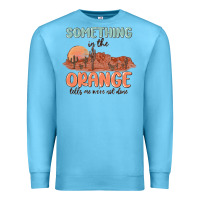 Ocean Blue something in the orange Premium Sweatshirt - MaliasSmallBusiness