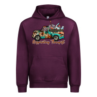 Mauve Wine respiratory therapist truck Urban Hoodie - RacoonDesign