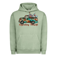 Pigment Oil Green respiratory therapist truck Urban Hoodie - RacoonDesign