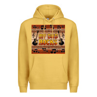 Antique Gold my dad rocks Premium Hoodie - HRA Design Shop