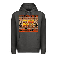 Charcoal Heather my dad rocks Premium Hoodie - HRA Design Shop