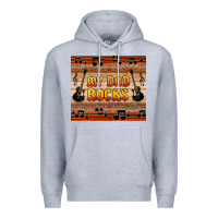 Heather Grey my dad rocks Premium Hoodie - HRA Design Shop