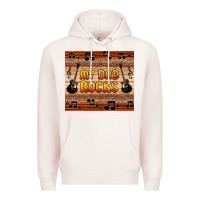 Pale Pink my dad rocks Premium Hoodie - HRA Design Shop