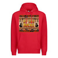 Red my dad rocks Premium Hoodie - HRA Design Shop