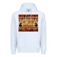 White my dad rocks Premium Hoodie - HRA Design Shop