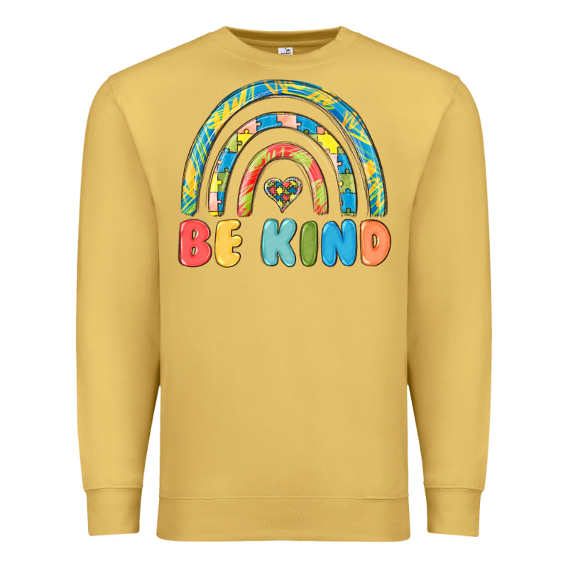 Be Kind Autism Premium Sweatshirt by MaliasSmallBusiness | Teevron