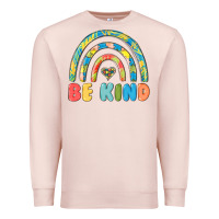 Pale Pink be kind autism Premium Sweatshirt - MaliasSmallBusiness
