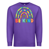 Purple be kind autism Premium Sweatshirt - MaliasSmallBusiness