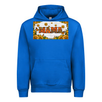 Cobalt sunflowers and butterflies mama license plate Urban Hoodie - HRA Design Shop