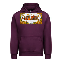 Mauve Wine sunflowers and butterflies mama license plate Urban Hoodie - HRA Design Shop
