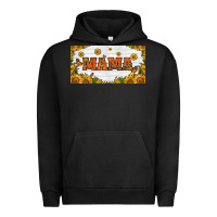 Pigment Black sunflowers and butterflies mama license plate Urban Hoodie - HRA Design Shop
