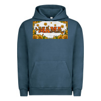 Pigment Midnight Navy sunflowers and butterflies mama license plate Urban Hoodie - HRA Design Shop