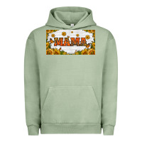 Pigment Oil Green sunflowers and butterflies mama license plate Urban Hoodie - HRA Design Shop