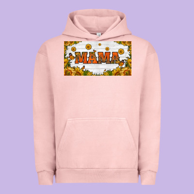 Sunflowers And Butterflies Mama License Plate Urban Hoodie Designed By Hra Design Shop