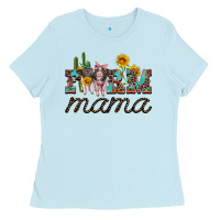 Farm Mama With Baby Pigs Ladies Tee | Teevron