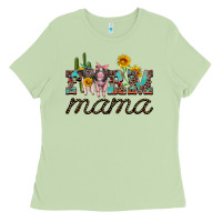 Matcha farm mama with baby pigs Ladies Tee - Artiststas