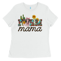 White farm mama with baby pigs Ladies Tee - Artiststas