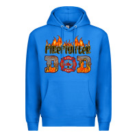 True Royal firefighter dad Premium Hoodie - HRA Design Shop