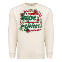 Sandshell a thrill of hope the weary world rejoices Premium Sweatshirt - MaliasSmallBusiness